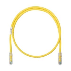 Panduit NK6PC10YLY NetKey CAT6 24AWG UTP Patch Cable, 10', Yellow