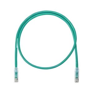 Panduit NK6PC12GRY NetKey CAT6 Cable, 24 AWG UTP Stranded Copper, 12', Green