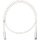 Panduit NK6PC15Y NetKey Cat6 24AWG UTP Patch Cord, 15', Internation White