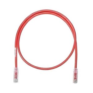 Panduit NK6PC18RDY NetKey CAT6 Cable, 24 AWG UTP Stranded Copper, 18', Red