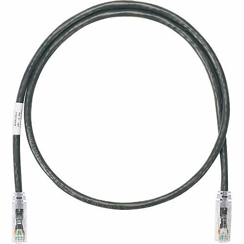Panduit NK6PC1BLY NetKey Cat6 24AWG UTP Patch Cord, 3', Black