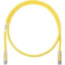 Panduit NK6PC25YLY NetKey CAT6 24AWG UTP Patch Cable, 25', Yellow