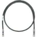 Panduit NK6PC2BLY NetKey CAT6 24AWG UTP Patch Cable, 2', Black