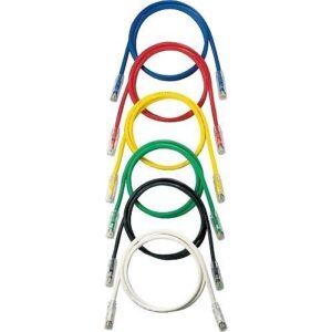 Panduit NK6PC3VLY NetKey CAT6 24AWG UTP Patch Cable, 3', Violet