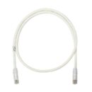 Panduit NK6PC5Y NetKey CAT6 24AWG Stranded UTP Cable, 5', White