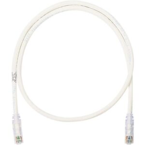 Panduit NK6PC6Y NetKey CAT6 UTP Copper Cable, 6', White