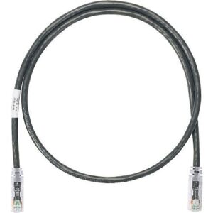 Panduit NK6PC8BLY NetKey CAT6 UTP Copper Cable, 8', Black