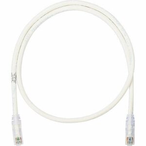 Panduit NK6PC8Y NetKey CAT6 UTP Copper Cable, 8', White