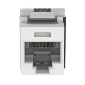 Panduit NK6X88MWH NetKey CAT6A UTP RJ45 Punchdown Keystone Jack Module, White