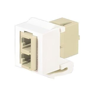 Panduit NKDLCMBL Fiber Optic Cable Connector, NK LC Duplex Adapter Module, Blue