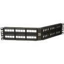 Panduit NKFPA48 NetKey Patch Angled Panel, Front Access, 48-Port, Black