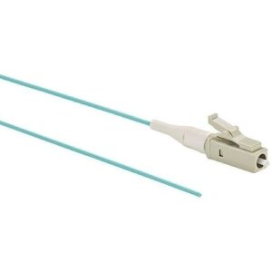 Panduit NKFPZ1BN1NNM001 NetKey 1-Fiber Patch Cord, OM4, LC to Pigtail, 1m