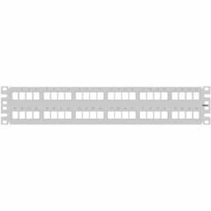 Panduit NKPP48FMWH Netkey Modular Patch Flat Panel, Flush Mount, 48-Port, White
