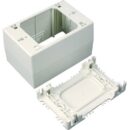 Wiremold NM2044 Uniduct Series One-Gang Extra Deep Device Box Fitting, Ivory