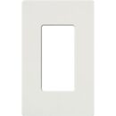 Lutron NT-R3-NFB-WH Single-Gang Screwless Wallplate, No Fins, White