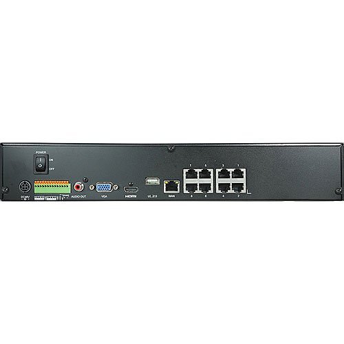 LILIN NVR6208E-2X12TB LILIN NVR6208E 8-Channel PoE 4K Standalone Network Video Recorder, 24TB, NDAA/TAA Compliant