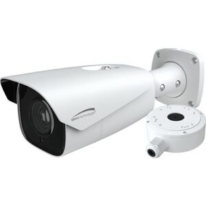 Speco O2BLP1M 2MP LPR Bullet IP Camera with Junction Box, 7-22mm Lens, White