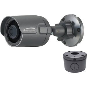 Speco O2IB9 2MP Intensifier Bullet IP Camera with Junction Box, 3.6mm Fixed Lens, WDR, Dark Gray