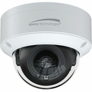 Speco O2VD2 2MP IP Dome Camera with Line Crossing and Intrusion Detection, 2.8mm Fixed Lens, White