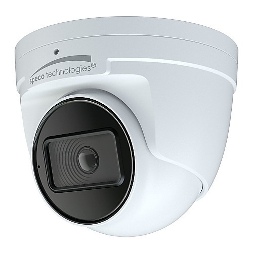 Speco O4IT2W 4MP Intensifier AI IP Turret Camera with 2.8mm Lens, Includes Junction Box, White