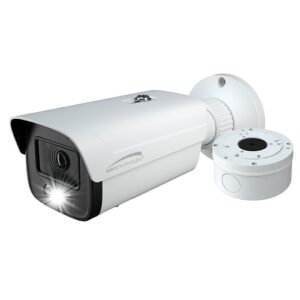 Speco O4LB1 4MP IP White Light Intensifier Bullet Camera, Includes Junction Box, 2.8mm Lens, White