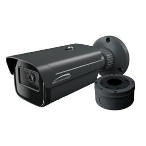 Speco O8FB1 Flexible Intensifier 4K IR Bullet IP Camera with Advanced Analytics and Junction Box, 2.8mm Fixed Lens, Dark Gray