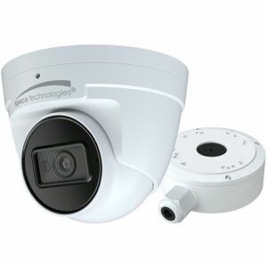 Speco O8T9 8MP 4K IP Turret Camera with Advanced Analytics, 2.8mm Fixed Lens, White