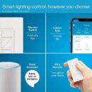 Lutron P-PKG1W-WH Caseta Wireless Smart Lighting Dimmer Switch and Remote Kit for Wall and Ceiling Lights, White