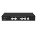 Speco P16S182 16-Port MB PoE Switch with 2GB Uplink Ports, PoE 802.3at
