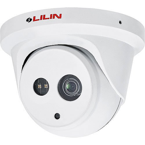 LILIN P2R6552E2-I LILIN P2R6552E2 5MP Vandal Resistant IR Mini Turret IP Camera, 2.8mm Fixed Lens, White