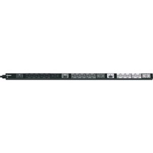 Panduit P36B22M G5 Basic PDU, 30A, 208V, (30)C13, (6)C19, NEMA L15-30P, Black