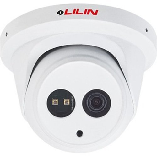 LILIN P5R6552E2 5MP Fixed IR Vandal Resistant Turret IP Camera, 2.8mm Lens, White