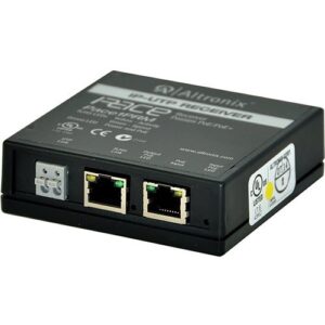 Altronix PACE1PRM Long-Range Ethernet Single-Port Receiver, 100Mbps per Port, Passes PoE/PoE+, Requires Compatible Transceiver