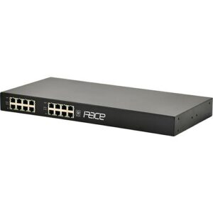 Altronix PACE8PRM Long-Range Ethernet 8-Port Receiver, 100Mbps per Port, Passes PoE/PoE+, Requires Compatible Transceiver, 1U