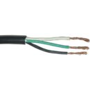 EtherWAN PC-183-72 18-3 Unshielded Power Cord, NEMA 5-15P Plug, ROJ 2" 5/8" Stripped, 6', Black