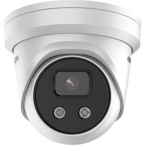 Hikvision PCI-T18F6S AcuSense 8MP IR Turret IP Camera, 6mm Fixed Lens, White