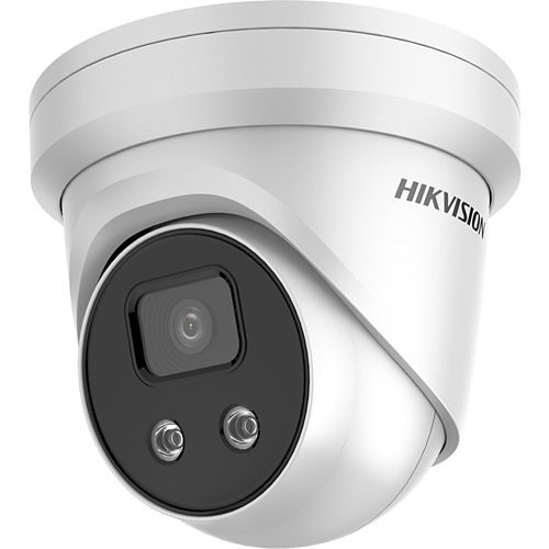 Hikvision PCI-T18F6S AcuSense 8MP IR Turret IP Camera, 6mm Fixed Lens, White