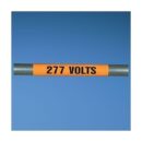 Panduit PCV-277BY Voltage Marker, Vinyl, 277V DC, 4.50
