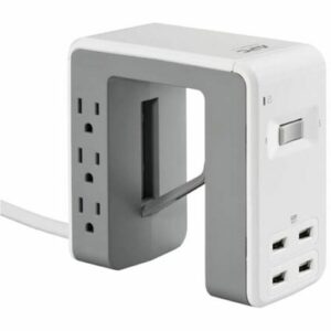 APC PE6U4W SurgeArrest Essential Multi-Use 6-Outlet Power Strip