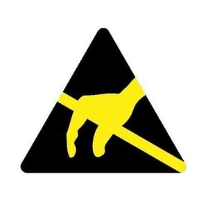 Panduit PESW-AA-11Y Vinyl, 'Static Sensitive Symbol', 0.3" Triangle