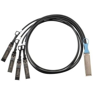 Panduit PHQ4SQFTP2A2MBL 100G QSFP28 to 4x SFP28 25G DAC Breakout, 30AWG, 2m, Black