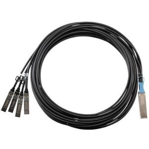 Panduit PHQ4SQFTP2C4MBL 100G QSFP28 to 4x SFP28 25G DAC Breakout, 30AWG, 4m, Black