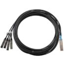 Panduit PHQ4SQFTP2C5MBL 100G QSFP28 to 4x SFP28 25G DAC Breakout, 30AWG, 5m, Black