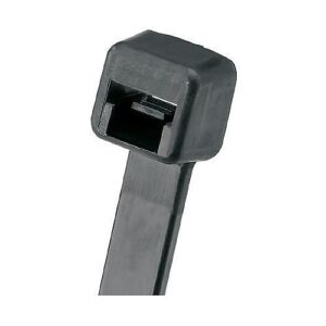 Panduit PLT2I-C0 Pan-Ty Locking Cable Tie, 40lb, 8", UV PA6.6, 100-Pack, Black