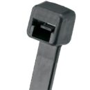 Panduit PLT2M-C0 Locking Cable Tie UV PA6.6, 8", 18 lb, 100-Pack, Black