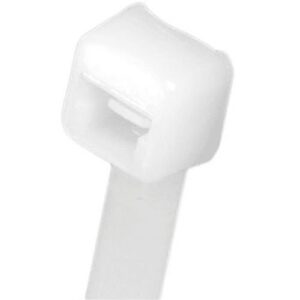 Panduit PLT2M-M Pan-Ty Locking Cable Ties, 18 lb Strength, 3.9" Length, 1000-Pack, Natural
