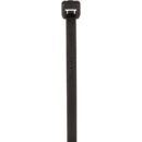 Panduit PLT3I-M0 Pan-Ty Locking Cable Ties, 40 lb Strength, 11.4" Length, 1000-Pack, Black