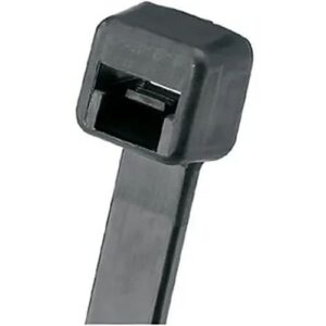 Panduit PLT4S-M0 Pan-Ty Locking Cable Ties, 50 lb Strength, 14.5" Length, 1000-Pack, Black
