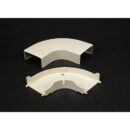 Wiremold PN05F11V Eclipse PN5 Series Raceway Flat Elbow, Ivory