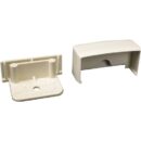 Wiremold PN05F20V 1-Channel Non-Metallic Blank End Fitting for Eclipse Raceway, Ivory